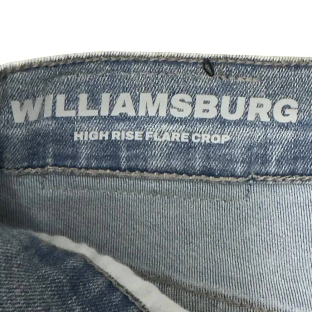 NWT Womens DKNY Sz 26 Jeans Williamsburg High Rise Flare Crop 25” Inseam NEW $79 - Picture 3 of 14